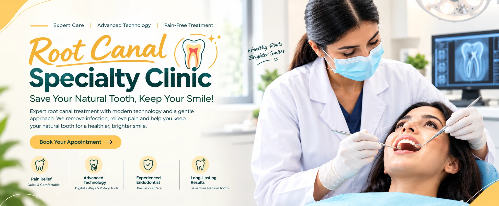 Root Canal Specialty Clinic Banner